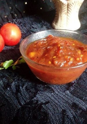 টমেটোর চাটনী (Tomato chutney recipe in Bengali) রেসিপির প্রধান ছবি