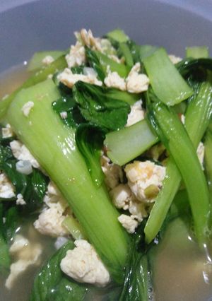 Foto resep Cah telur + pokcoy (debm)