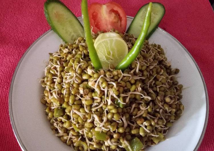 Step-by-Step Guide to Prepare Super Quick Homemade Healthy moong sprouts for breakfast