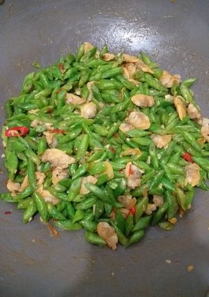 Foto resep Oseng Buncis dengan daging kerang