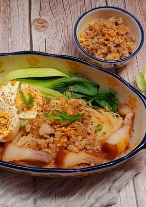 Hình của món Hủ tiếu trộn.