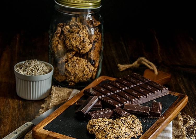 Galletas de avena y chocolate