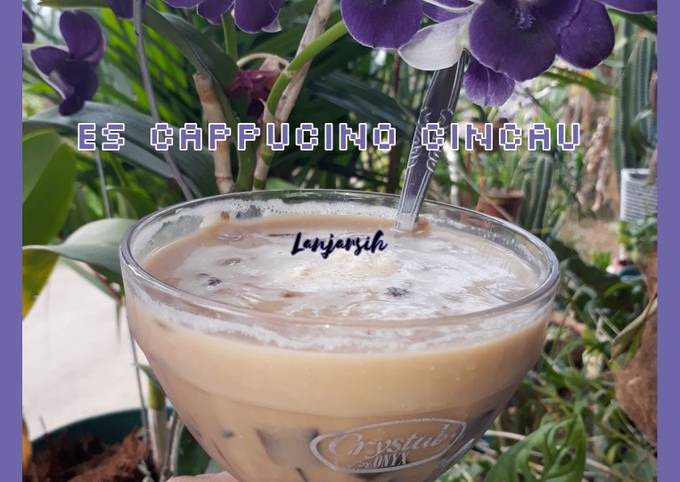Langkah Mudah untuk Menyiapkan Es Cappucino Cincau, Lezat