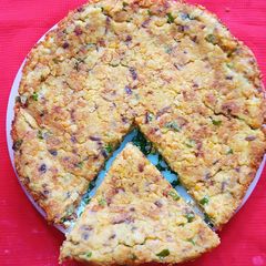 Chole and Spinach pancake A picture of Chole and Spinach pancake.
