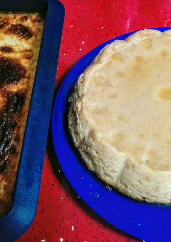 Una foto de Pudin de queso con nueces y licor de café bañado en miel