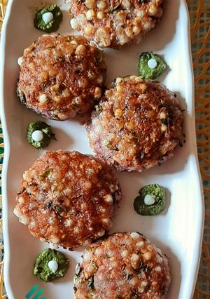 A picture of Purple Yam Sago Vada.