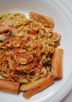Foto resep Mi goreng burung dara simpel