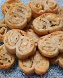 Palmeritas al horno con queso