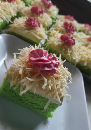 Foto resep Bolu Pandan Potong