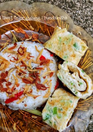 Foto resep Nasi liwet telor gulung