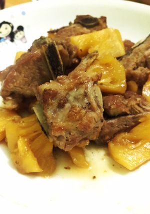 Hình của món Sườn Kho Dứa.