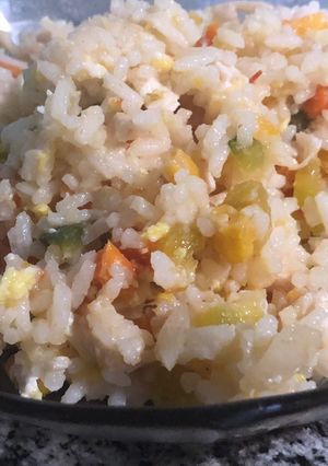 Una foto de Arroz con vegetales