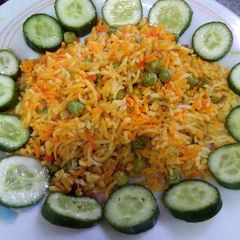 Mattar biryani A picture of Mattar biryani.