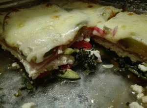 Una foto de Lasagna de verduras