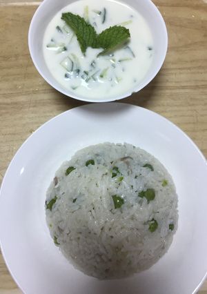 صورة لوصفة رز مصري مع بازيلا 🍚😋