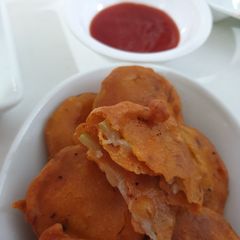 A picture of Lauki ke pakore.