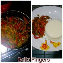 A picture of Chicken Veggies Stir fry.