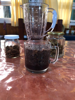 Una foto de Licuado morado