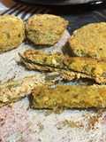 Bastones de acelga y milas de berenjena y zucchini