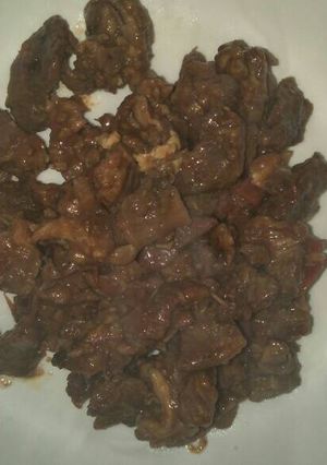 A picture of Wet fry beef.