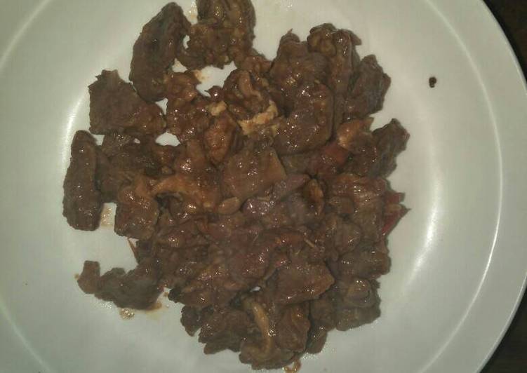 Wet fry beef