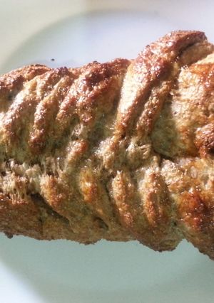 A picture of Braided brown bread #author's contest#.
