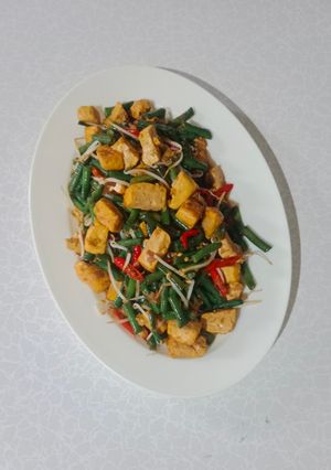Foto resep Tumis Kacang Panjang Tahu Kuning