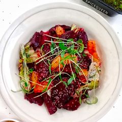 A picture of Beetroot Orange Chia Salad.
