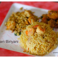 A picture of Prawn Biriyani.