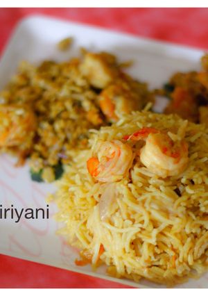 A picture of Prawn Biriyani.