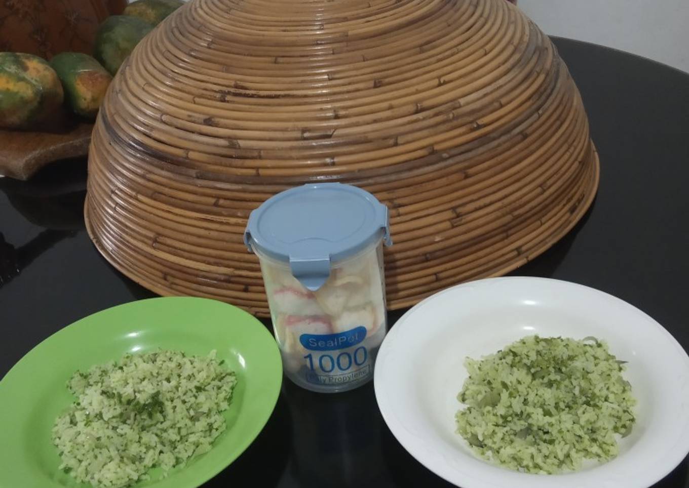 Nasi Goreng Cabe Hijau Putih Telur