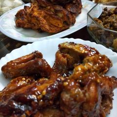 Buffalo wings A picture of Buffalo wings.