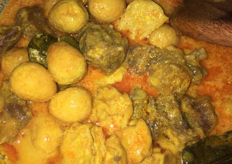 Resep Daging kisi kuah santan yang Sempurna