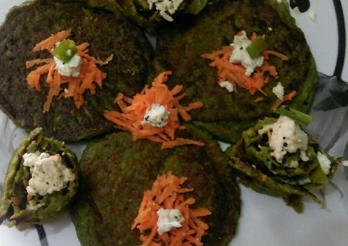 Oats lentils veggies Pancake Recipe