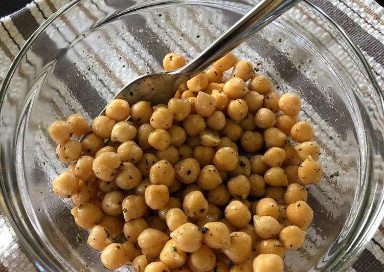 Easiest Way to Make Quick Stupid Simple Marinated Chickpeas