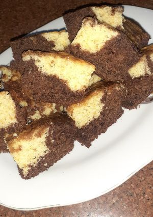 صورة لوصفة كيكه الطبقات شوكولاته و فانيلا 🥮