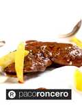 Espaldita de conejo en salmorejo