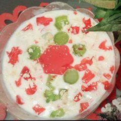 A picture of Fruit custard #fruit contest.