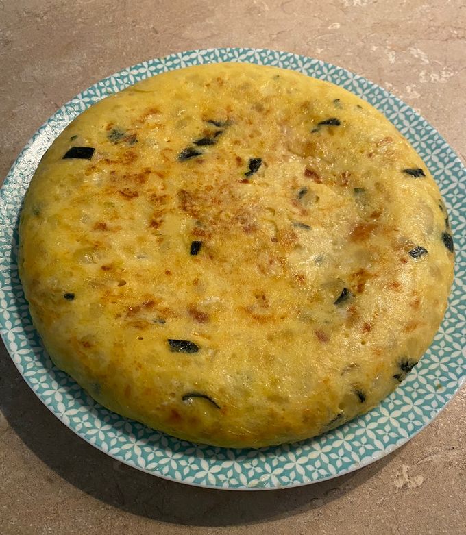 Foto principal de Tortilla de patata con calabacín