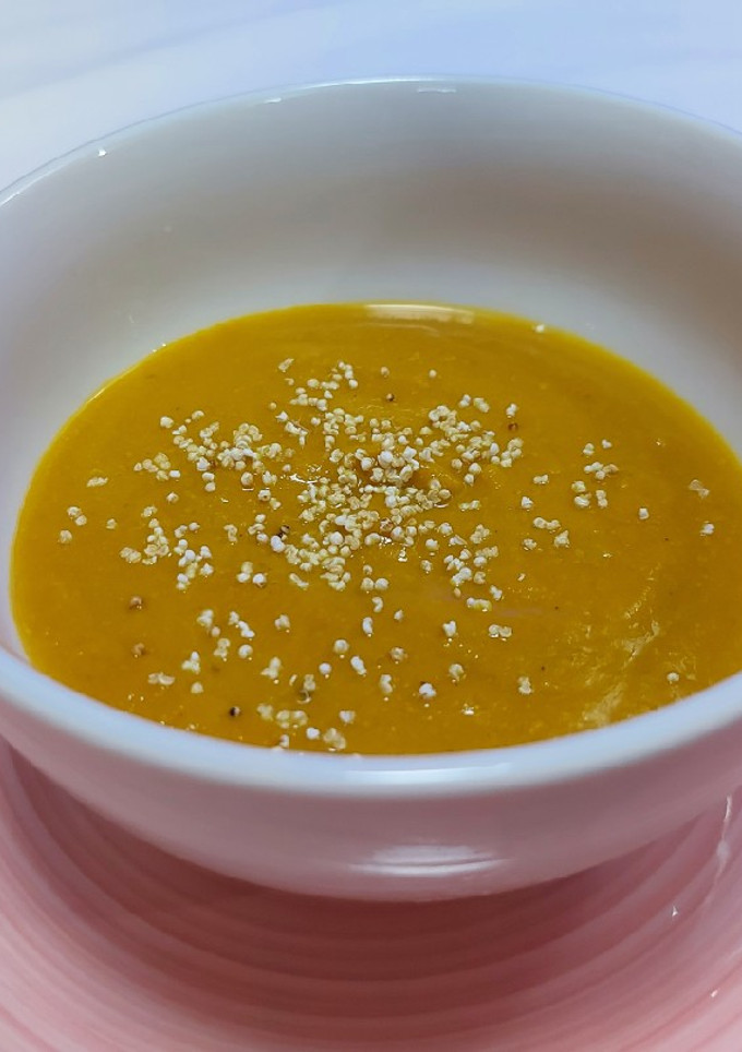 Una foto de Crema de calabaza