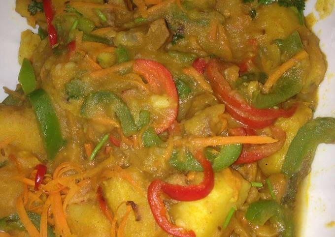 Step-by-Step Guide to Prepare Eric Ripert Spiced matoke with beef #charityrecipe#4weekchallenge