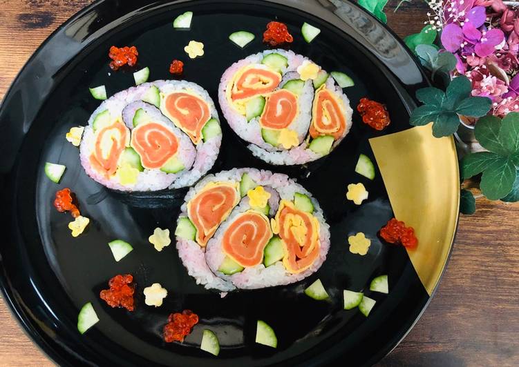 Recipe of Quick Japanese Spiral Sushi Ⅱ