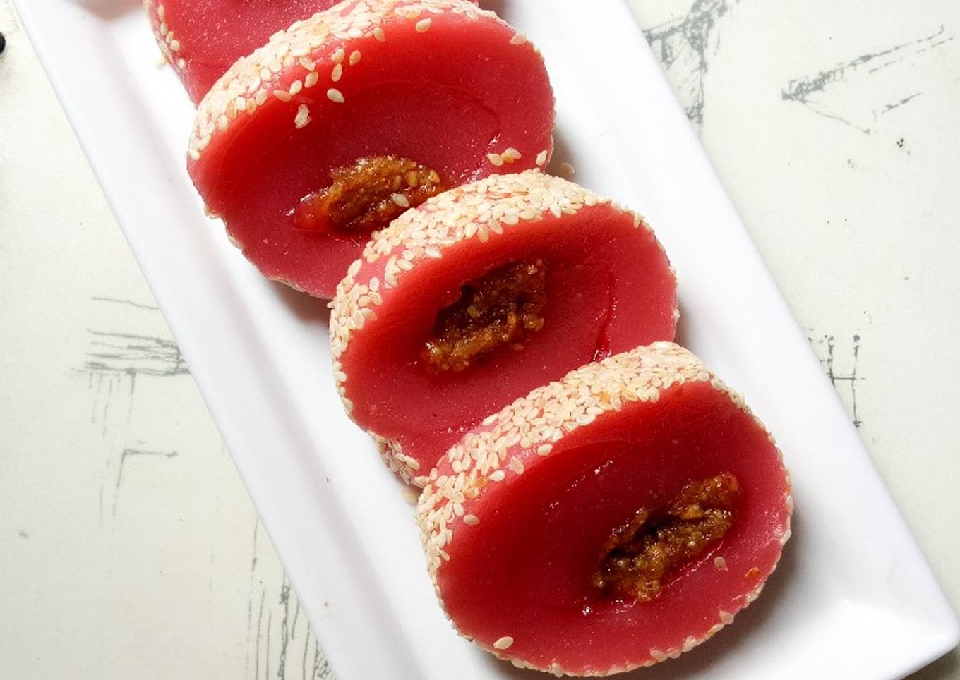 Resep 34. Mochi Gulung Isi Kacang