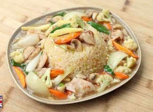 Foto resep Nasi Siram Ayam Jamur Devina Hermawan