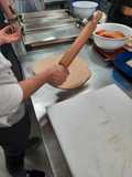 Base de pizza con harina de espelta