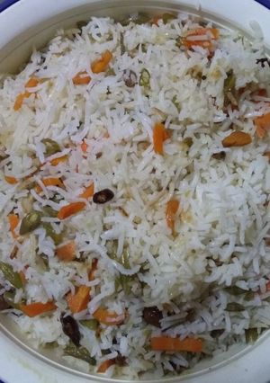 A picture of Mix veg fried rice.