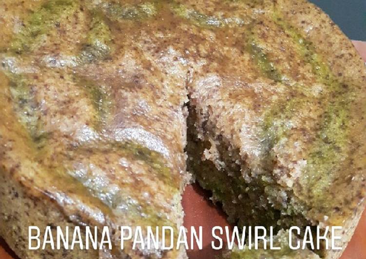 Resep Banana Pandan Swirl Cake ala Kitchentaste yang Bikin Ngiler