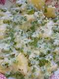 Guisantes cremosos con papas (arvejas)