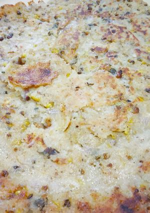 A picture of Bread sprouts chilla.