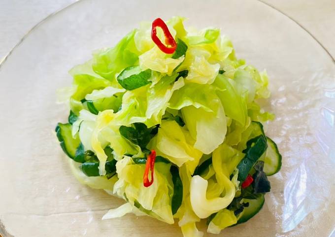 Cabbage 🥬 and Cucumber Tsukemono